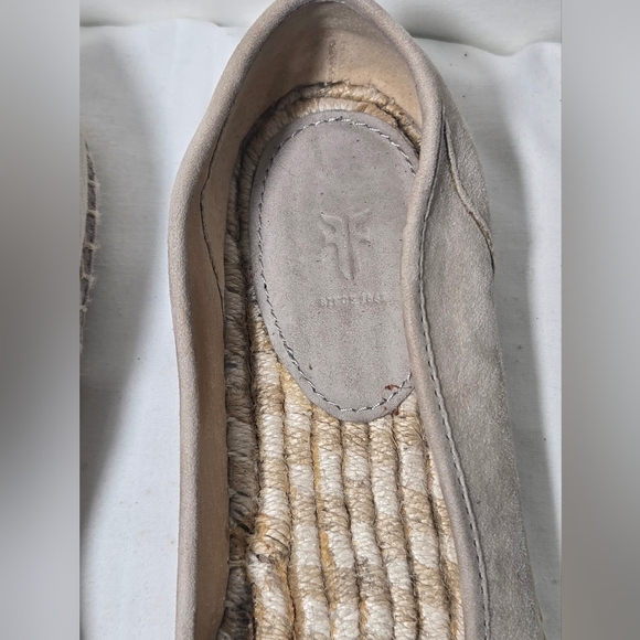 Frye Cement Lee Line Suede Espadrilles Flats size 8M - Picture 3 of 9